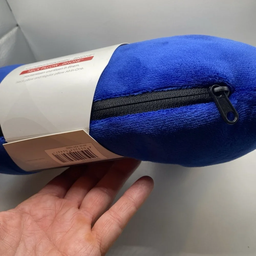 Memory Foam U Shaped Travel‎ Sleep Pillow Neck Support Head Back Cushion Blue